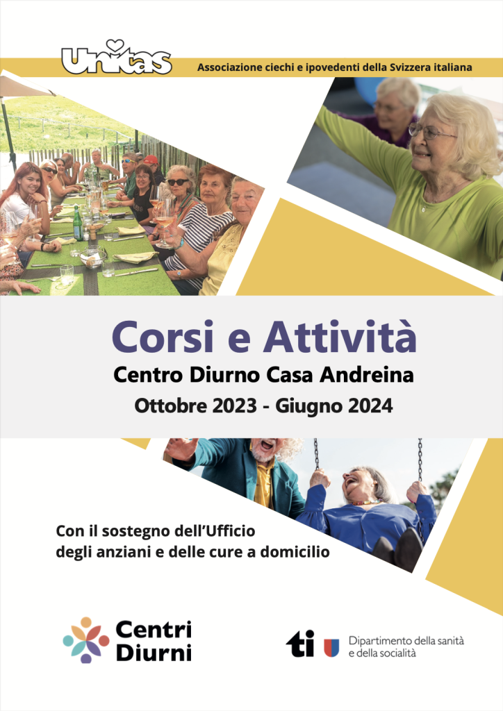 Copertina del programma dei corsi e delle attività di Casa Andreina 2023-2024