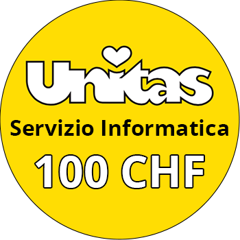 donazione unitas servizio informatica 100 chf