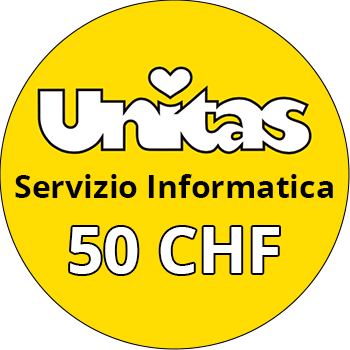 donazione unitas servizio informatica 50 chf