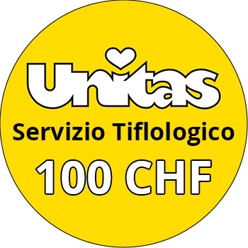 donazione unitas servizio tiflologico 100 chf