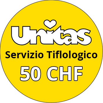 donazione unitas servizio tiflologico 50 chf